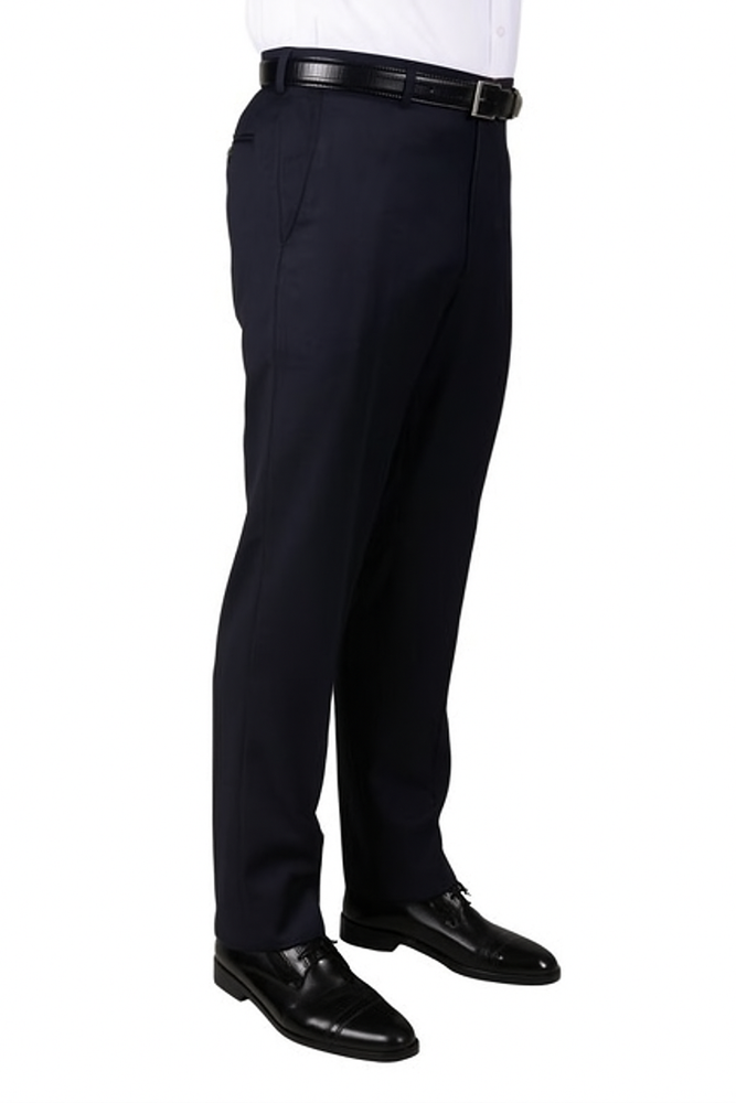 Mens Double Pleated Trousers - Double Pleated Dress Pants - Slacks Navy