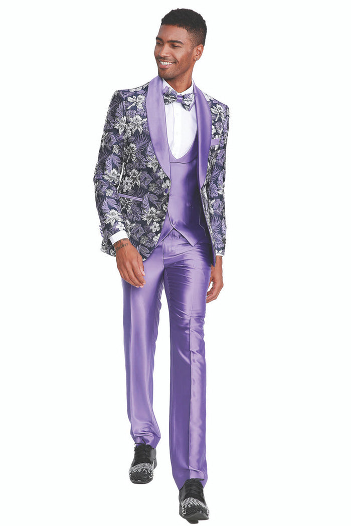 Men's Mauve Pink Slim Fit Vest by Tazzio Suits