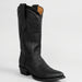 Wild West Men's Bull Shoulder Western Boots R Toe - Black