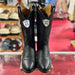 Wild West Men's Bull Shoulder Western Boots R Toe - Black