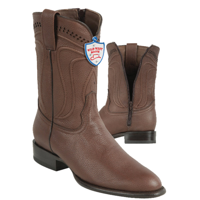 Wild West men's Roper boot with zipper.