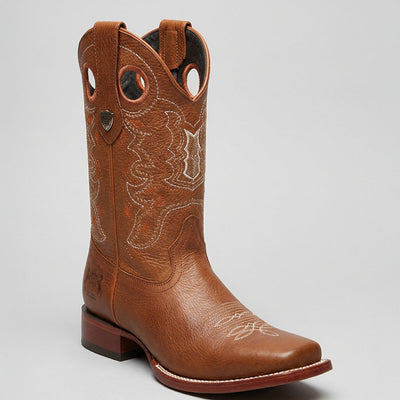 Wild West Men's Honey Brown Square Toe Boot