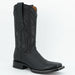 Wild West Grisly Black Western Square Toe Cowboy Boots