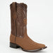 Wild West Nubuck Taupe Western Square Toe Boot