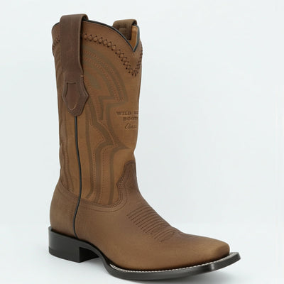 Wild West Men's Rage Honey Western Boots Square Toe - Honey Brown