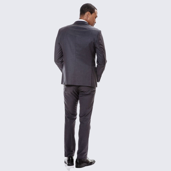 Charcoal Skinny Fit Suit Three Piece Set - Separates - Wedding - Prom