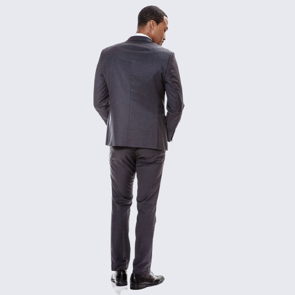 Charcoal Skinny Fit Suit Three Piece Set - Separates - Wedding - Prom