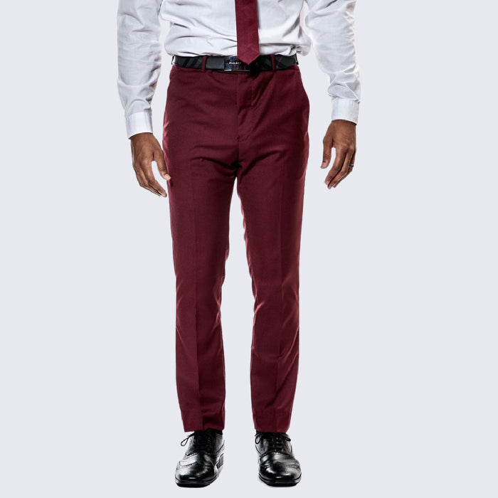 Burgundy Skinny Fit Suit Three Piece Set - Separates - Wedding - Prom