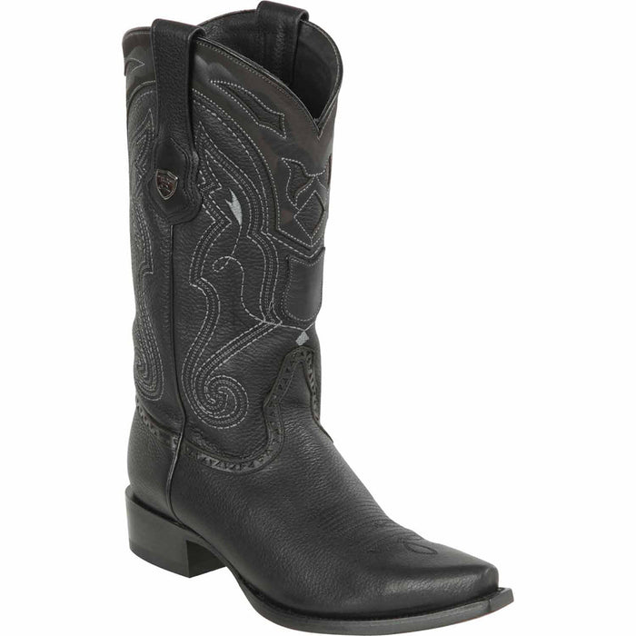Black snip toe cowboy boots