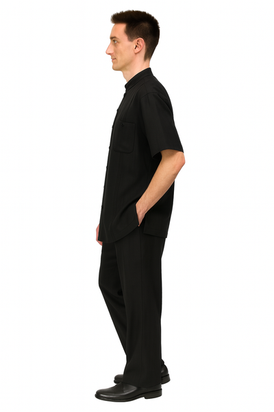Mens Black Linen Pants