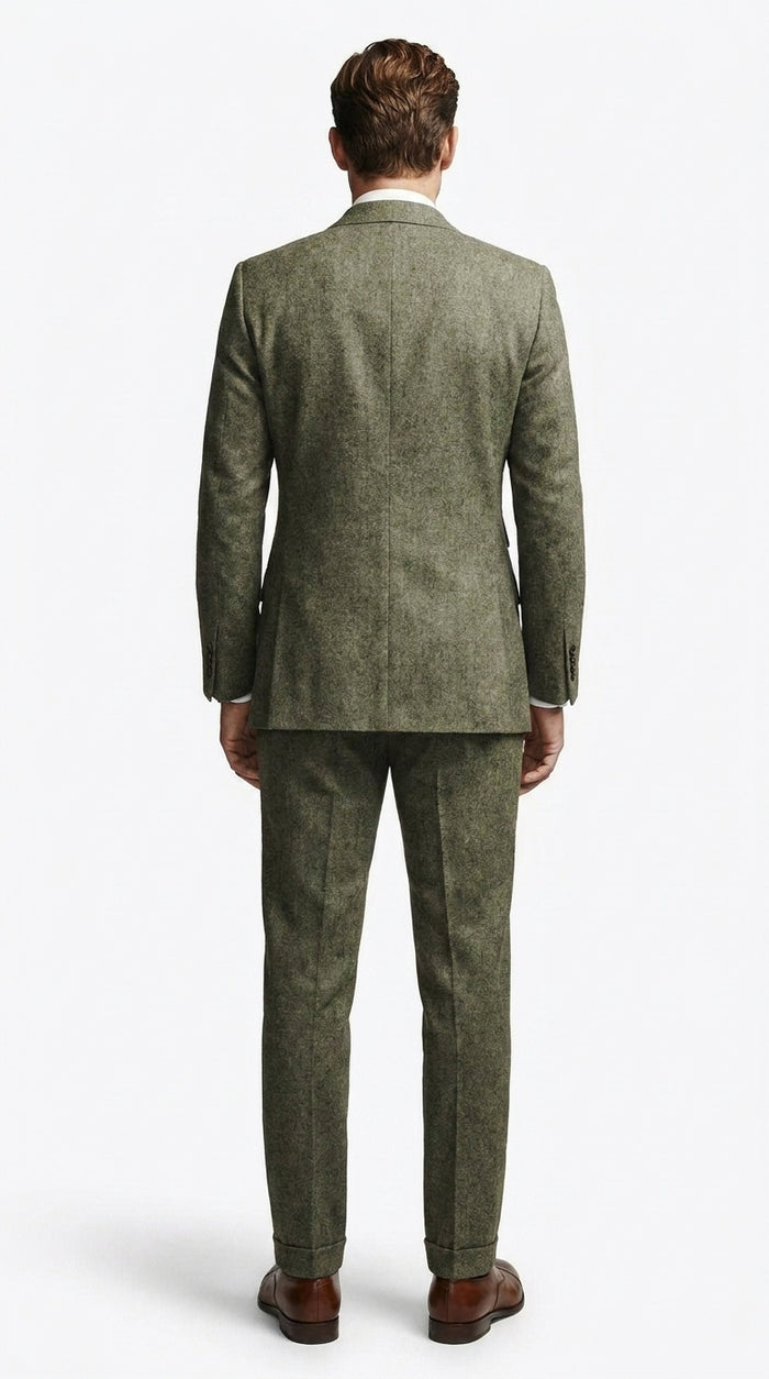 Men’s Grey Kingsman Inspired Double Breasted Suit, Colin Firth Style Peak Lapel Formal Suit
