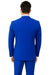 2 Button Poplin Suit in Royal Blue