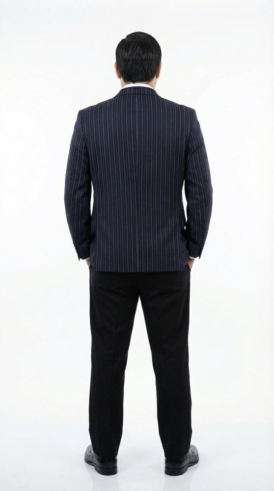 Men’s Black Pinstripe Blazer Gomez Addams Inspired Jacket – Vintage Double Breasted Formal Blazer, Classic Party Costume Wear, Elegant Evening