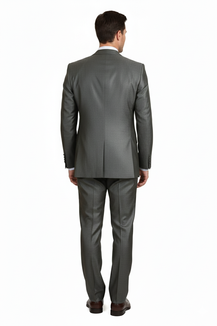 Men’s Olive Green 3-Piece Suit – Classic Fit with Vest and Tie Pleated Pants Three Buttons