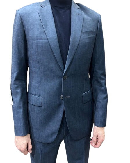 Denim Blazer - Cotton Fabric Blue Jean Sport Coat - Double Breasted Na ...