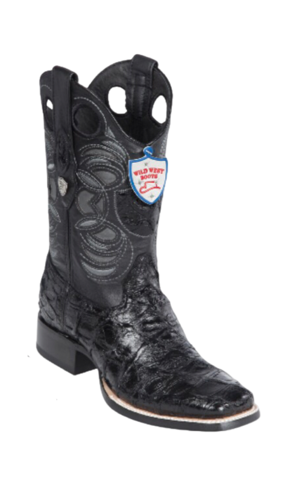 Bota de Pirarucu Original Horma Punta Recortada Wild West