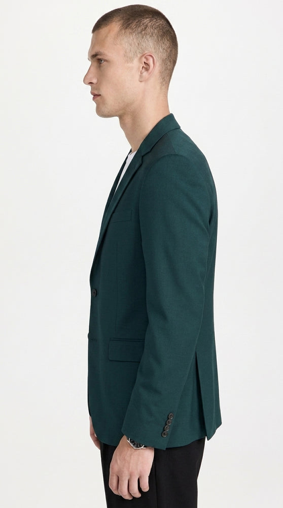 Men’s Dark Teal Blazer – Classic Fit Green Teal Sport Coat for Weddings, Business & Formal Wear