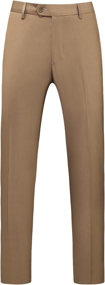 Mens Dress Pants Front Flat Fit Casual Pants