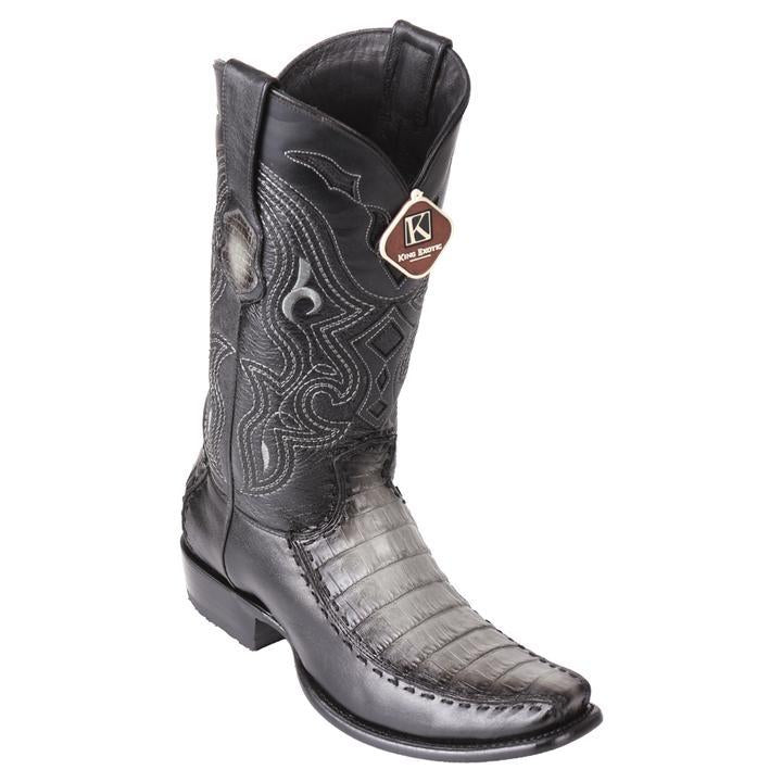 Men's King Exotic Caiman Belly Boots Dubai Toe Handcrafted Faded Buttercup