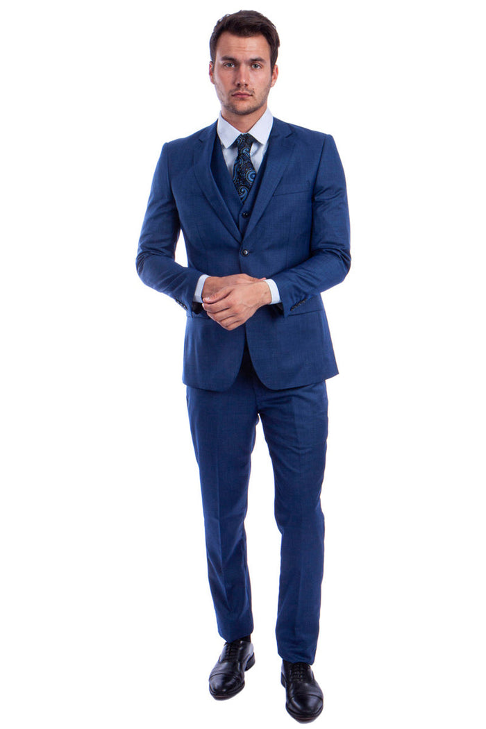 Bold Orange Rust Gangster Suit by Tazzio Suits