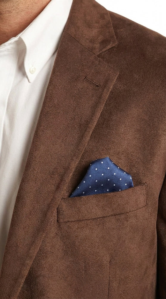 Men’s Brown Suede Western Blazer – Cowboy Style Sport Coat Jacket