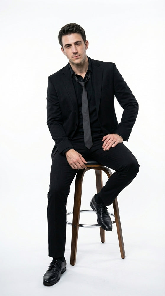 Mens Black Blazer – John Wick Inspired Classic Formal Blazer for Men Sleek Action Style Evening Jacket