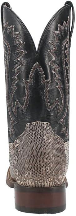 Dan Post Men's Elgin Genuine Lizard Square Toe Boots - Natural