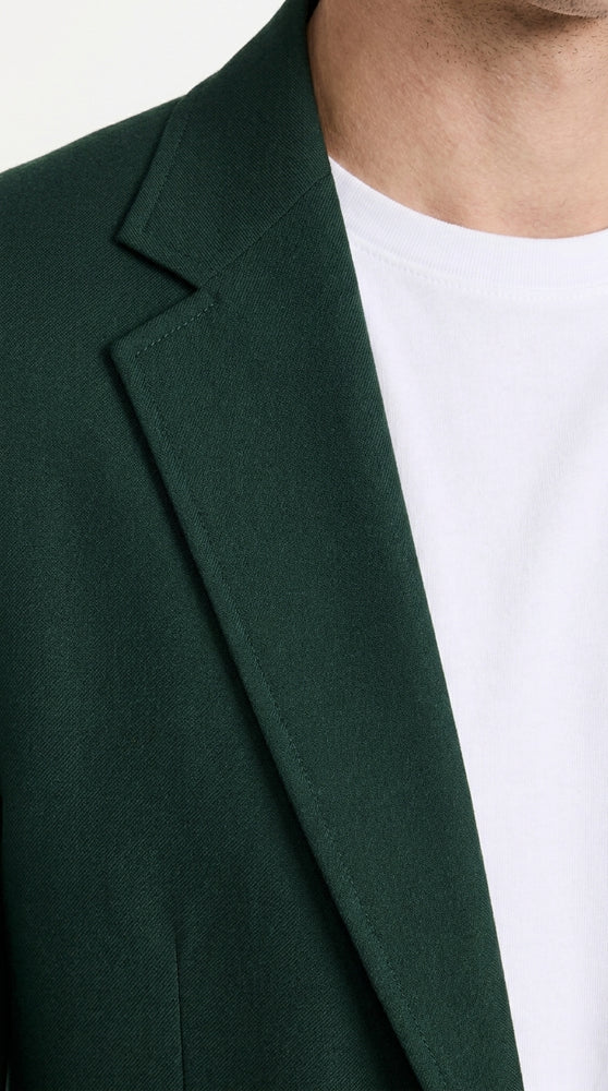 Men’s Hunter Green Blazer with Black Pants –, Church, Business and Formal Outfit dark green color