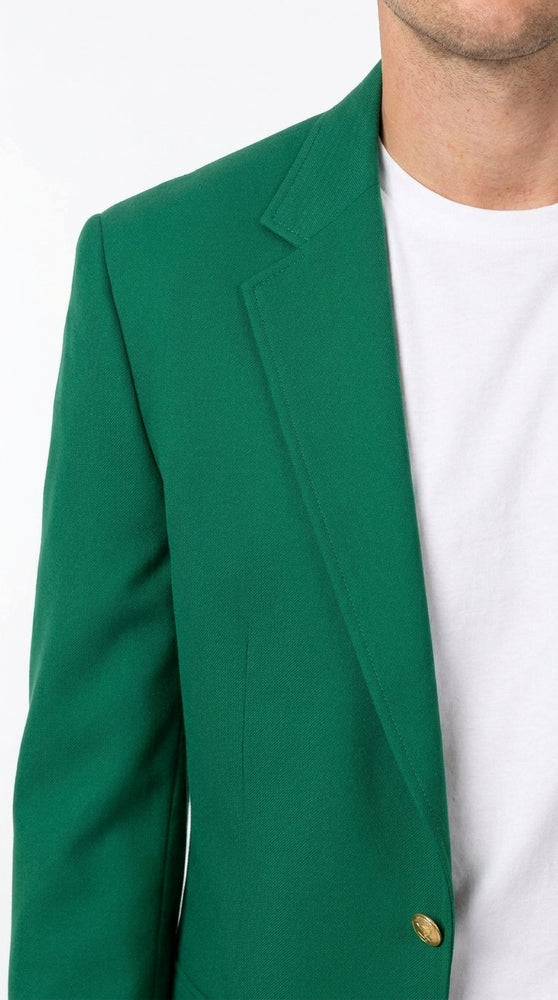 Men’s Kelly Green Blazer with Black Pants – Church, Business and Formal