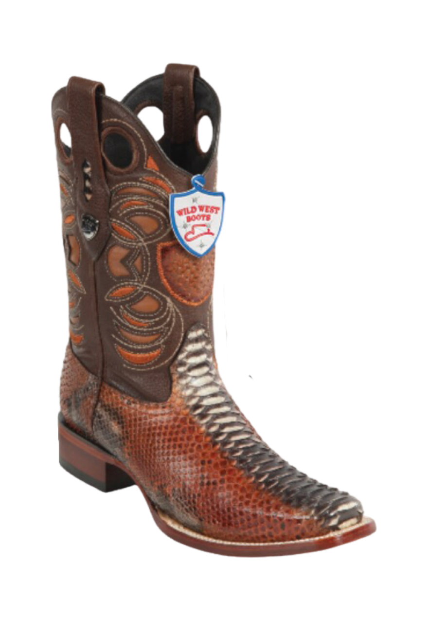 Botas de Pitón Original Horma Ranchero Wild West — Menssuitsatlanta