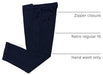 Mens Vintage Tweed Dress Pants Slacks Trousers Regular Fit Suit Pants in Navy