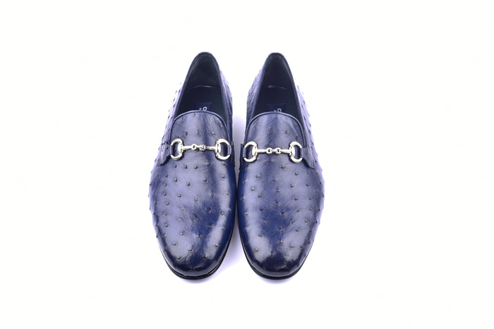 C02202-5405 Genuine Ostrich- Navy