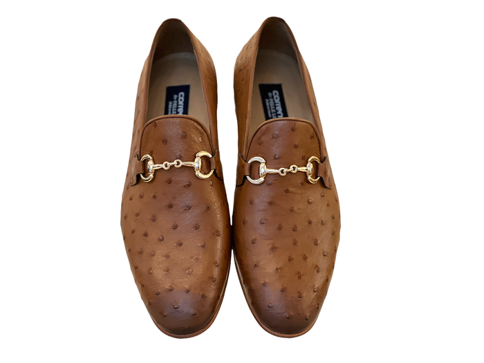 C02203-5405 Genuine Ostrich- Tan