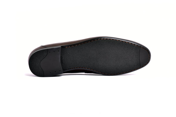 C161-5532 Deer skin Loafer- Brown
