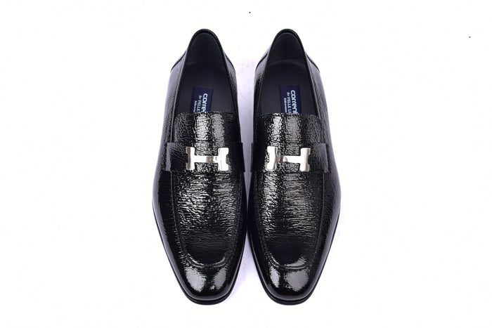 C01998-5760V H buckle Vita Calf Skin-Black