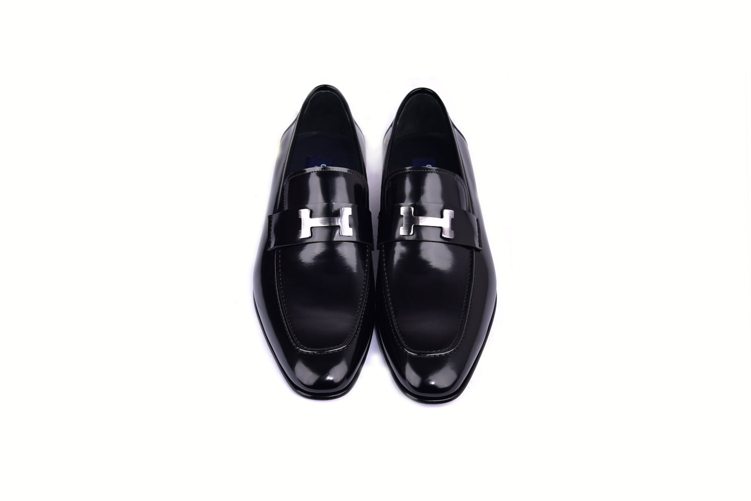 C02006-5760 H buckle Lux Calf High Gloss Black