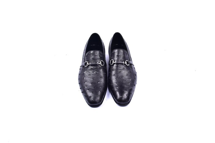 C0225-5776 Genuine Ostrich- Black