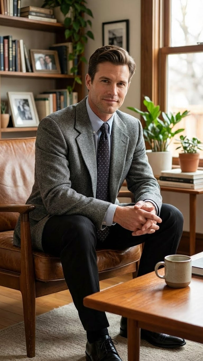 Men’s Dark Grey Blazer – Charcoal Grey Sport Coat Jacket