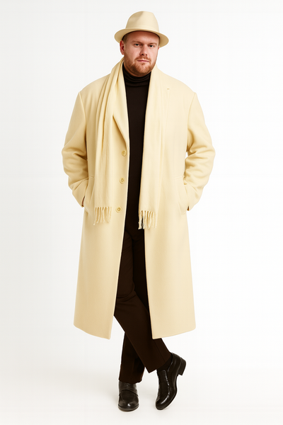 White Overcoat Mens