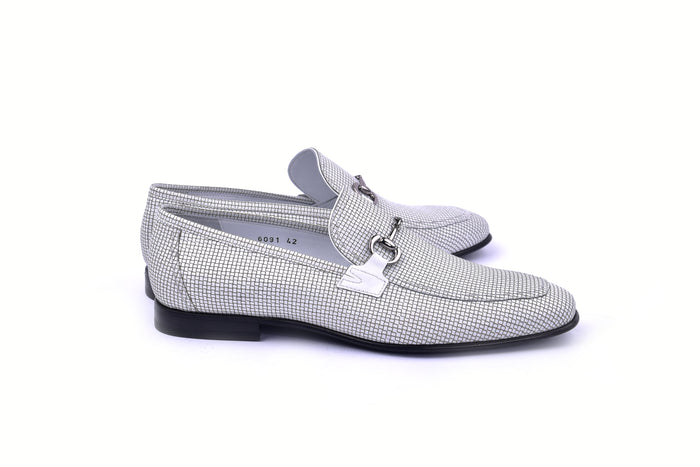C02021-6091 Laser Designed Leather-White