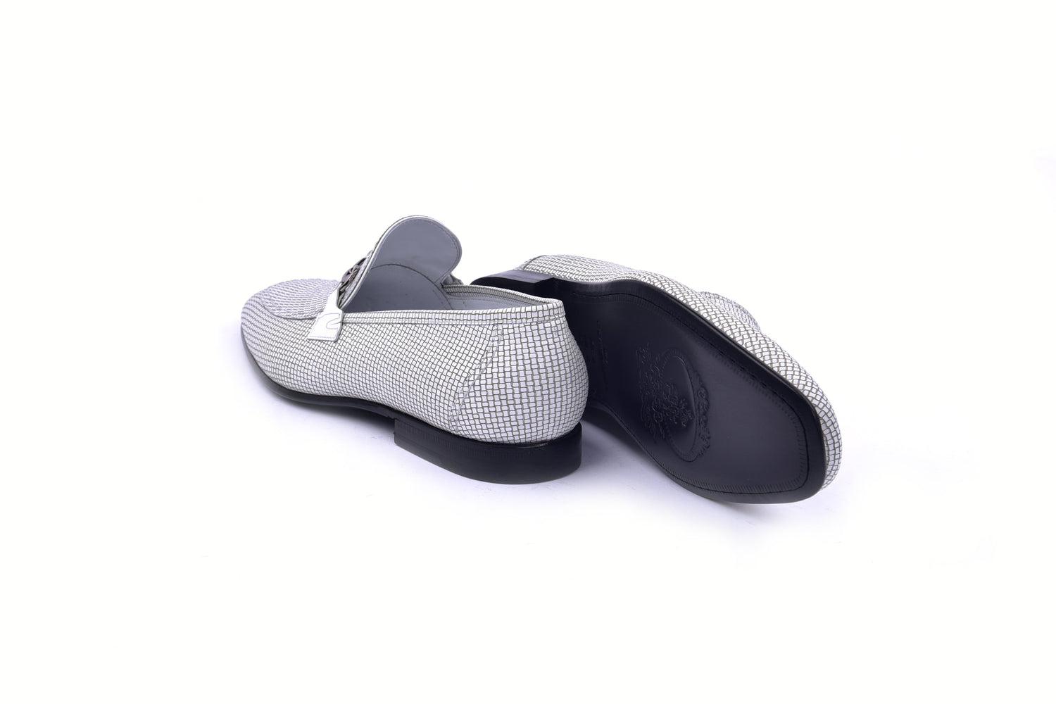 C02021-6091 Laser Designed Leather-White