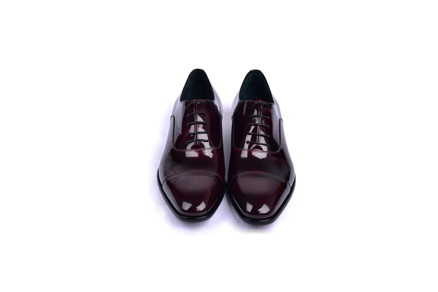 C0093-6265 Cap toe Lace up-Shinny Calf Burgundy