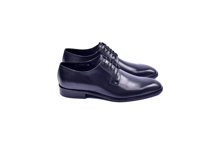 C01501-6291 Plain Toe Lace Up Black