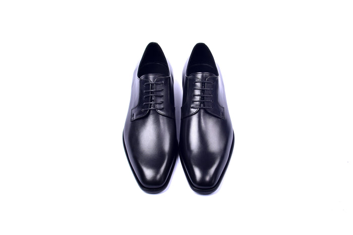 C01501-6291 Plain Toe Lace Up Black