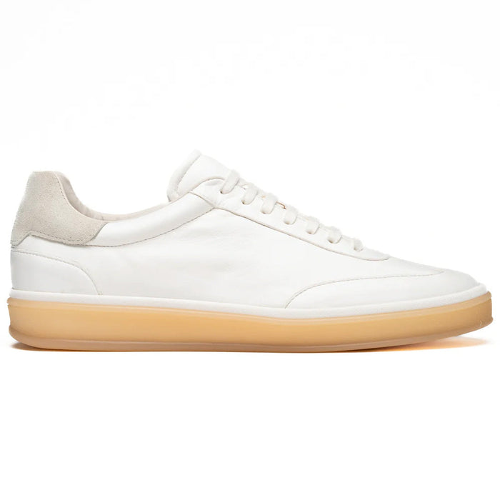 Zelli Gotti Minimalist Sneaker in Supple White Nappa Leather