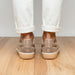 Zelli Gotti Suede & Leather Sneaker in Taupe