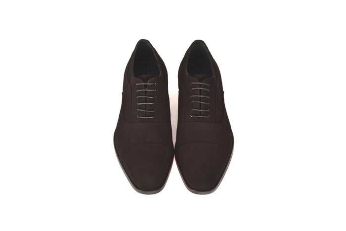 C0001108-6694S Cap toe lace up-Black Suede