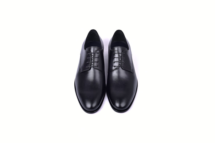 C00103-6806 Plain Toe Lace up-Black