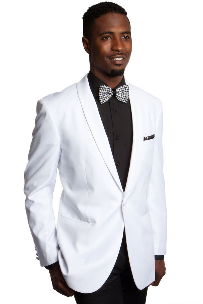 Men's Sharkskin Suit in Blue by Tazzio Suits