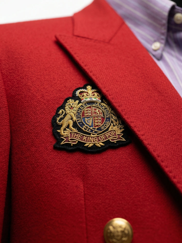 Men’s Red Suit Jacket – Michael Jackson Inspired Double-Breasted Blazer, Classic Formal Party & Dinner Wear, Vintage Stage Style